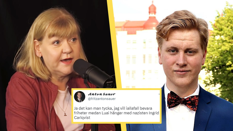Lokal C-topp stäms för förtal – kallade Ingrid Carlqvist ”nazist”