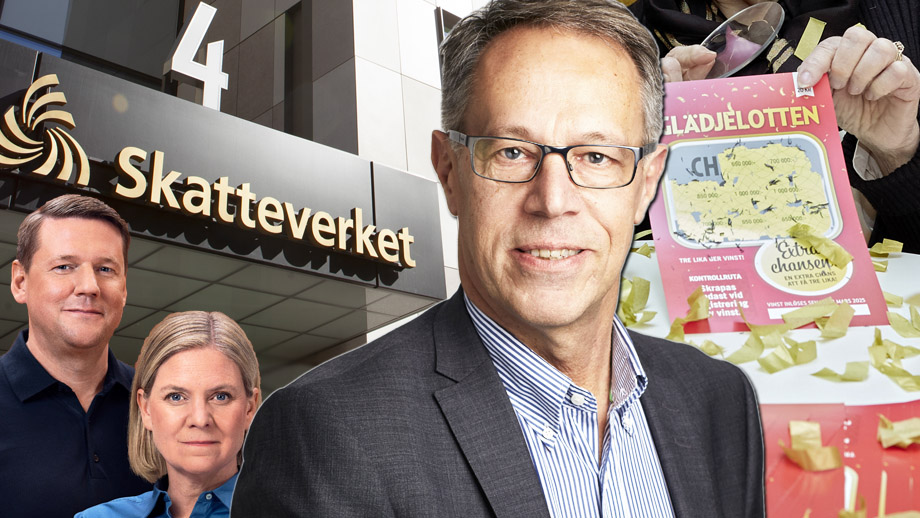 Han är sossen som leder BÅDE Skatteverket OCH sossarnas lotterier