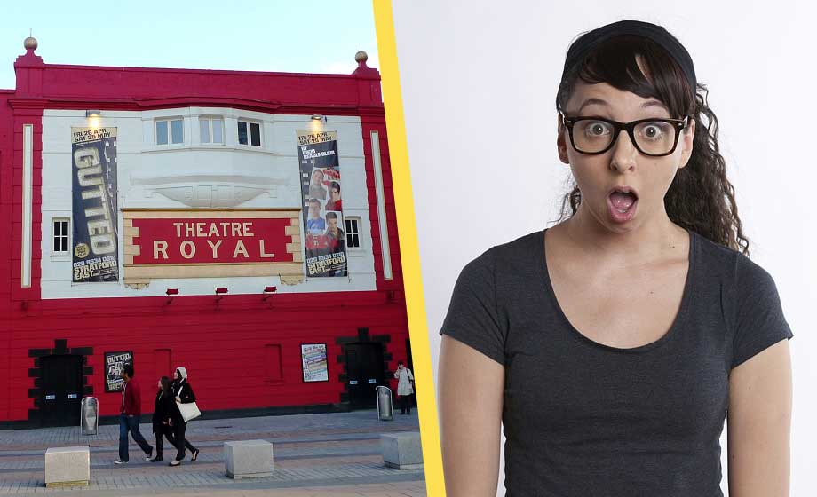 Vita portförbjudna vid teaterpjäs