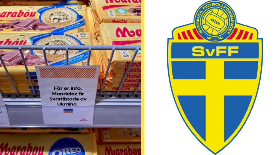 Svenska fotbollförbundet pausar samarbete med Marabou efter Zelenskyjs svartlistning