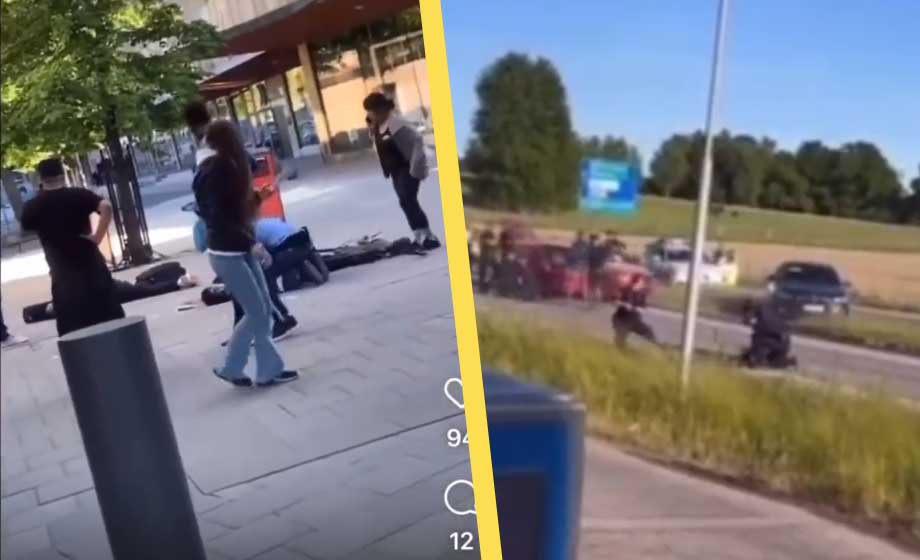 En död och tre skadade i masskjutning vid svenskt köpcentrum