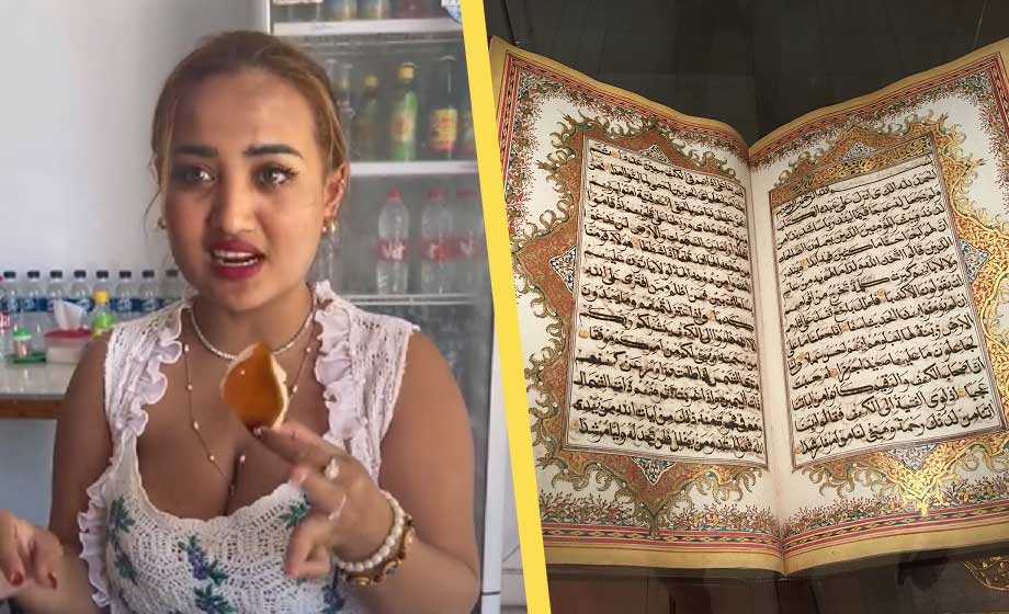 Åt fläsk i TikTok-video – riskerar fängelse