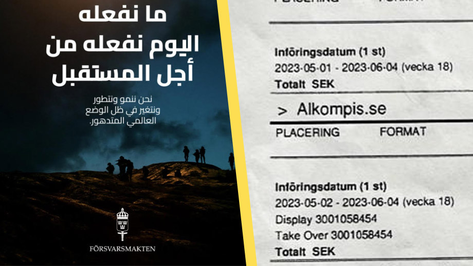 Så mycket kostade försvarets arabiska annonskampanj