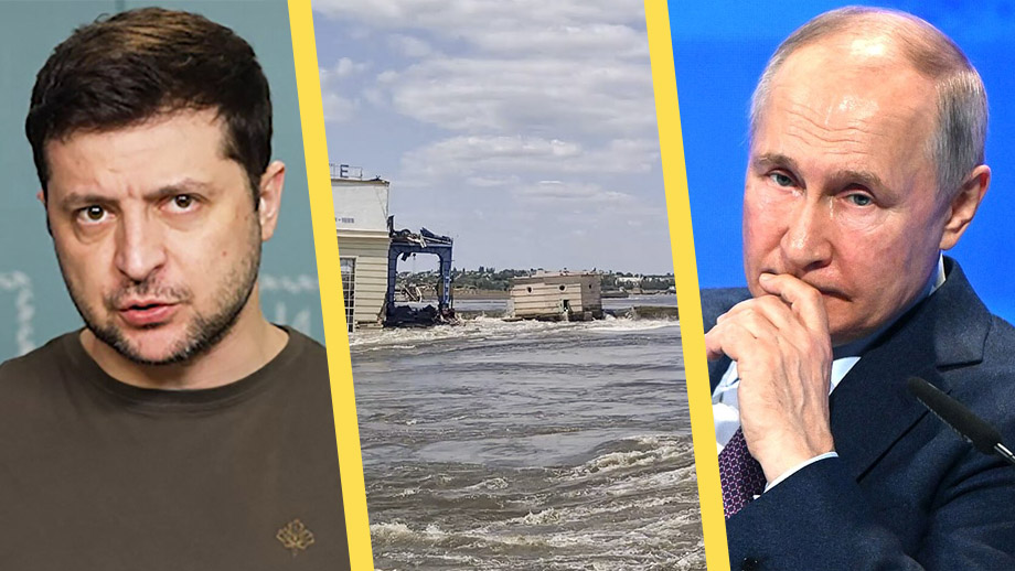 Propagandakriget om Ukraina: Vem sprängde Kachovka-dammen?