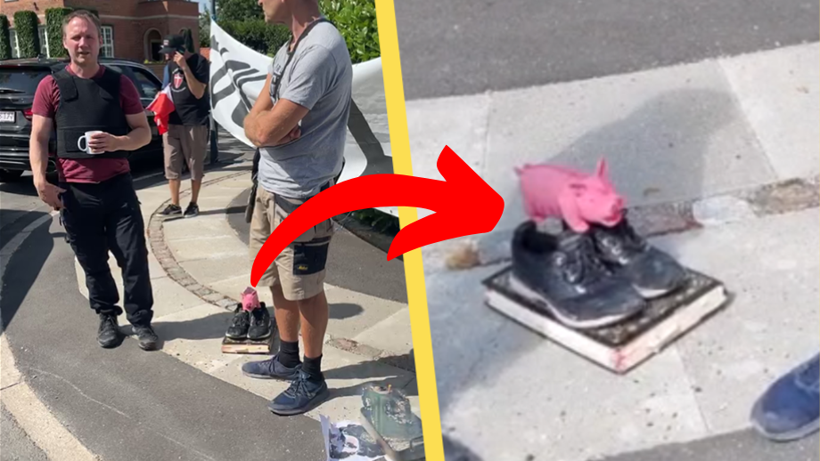 VIDEO: Danskar bränner koranen utanför Turkiets ambassad