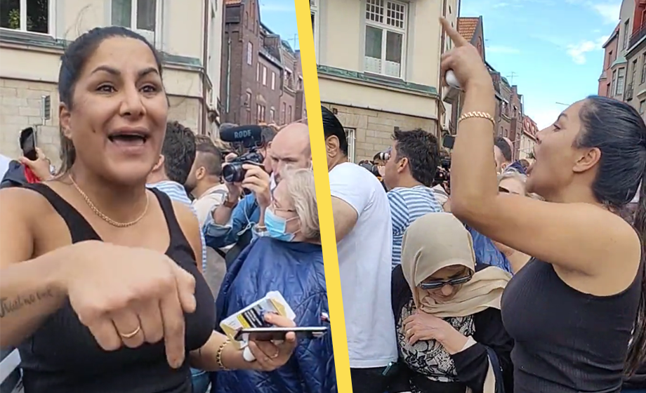 Kvinnan till islamkritikern: ”Du ska bli avhuggen”