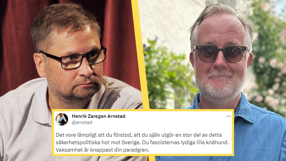 Arnstads påhopp på Pehrson: ”Du fascisternas lydiga lilla knähund”