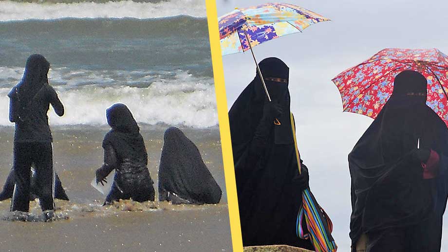 Muslimer upprörda efter kritik mot burkini på stranden