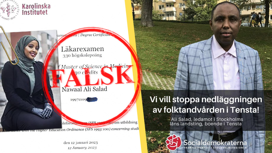 S-politikerns dotter jobbade som läkare med FALSK läkarexamen