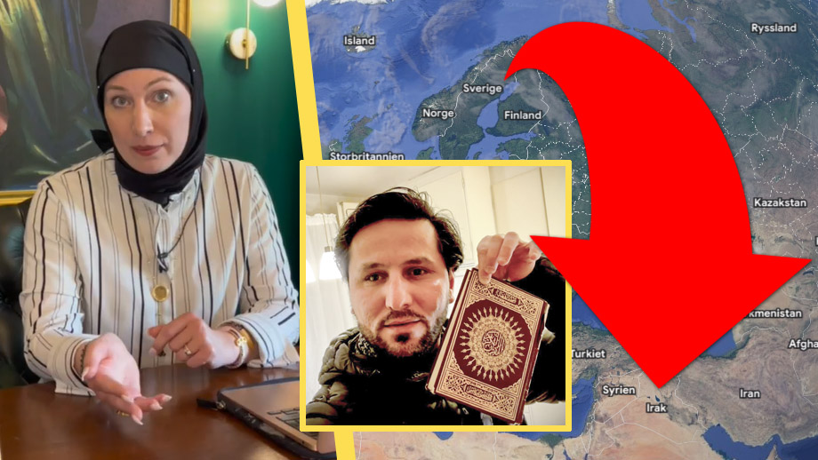 Konvertiten Nathalie, 30, försöker få Salwan Momika utvisad till Irak