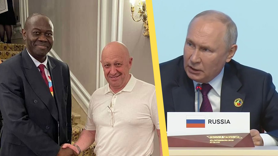 Fotot visar: Prigozjin tycks vara kvar i Putins ”inre krets”