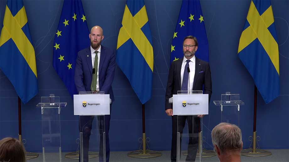 Regeringen höll pressträff om muslimska vålds- och terrorhotet