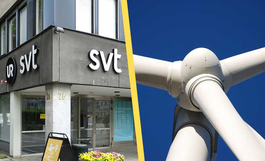 SVT: El producerad av annat än vindkraft är överflödigt