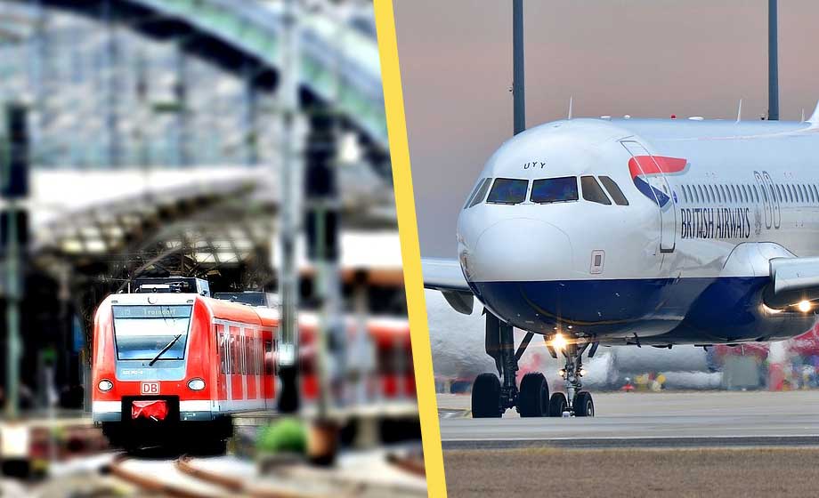 Tåget avsevärt dyrare än flyget