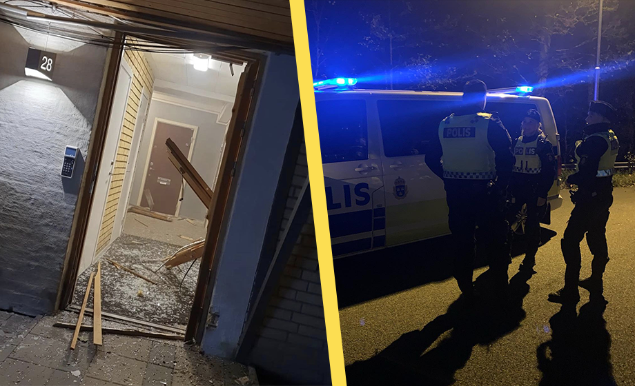 Bombdåd mot flerfamiljshus