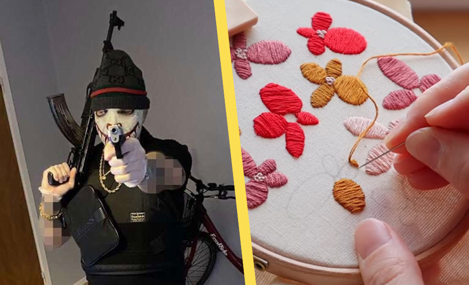 Gängledarnas fängelsestraff: Brodera tavlor