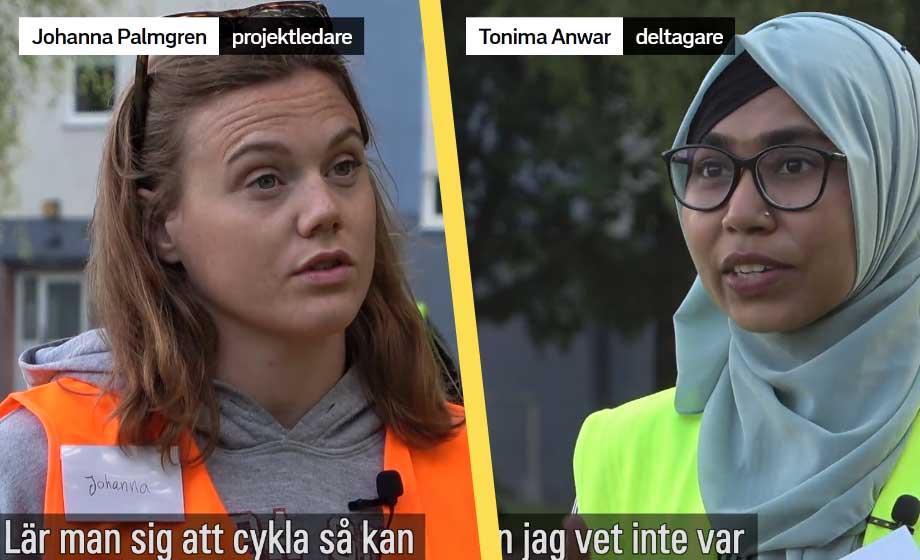 Vuxna migranter lär sig cykla – ska ge arbete