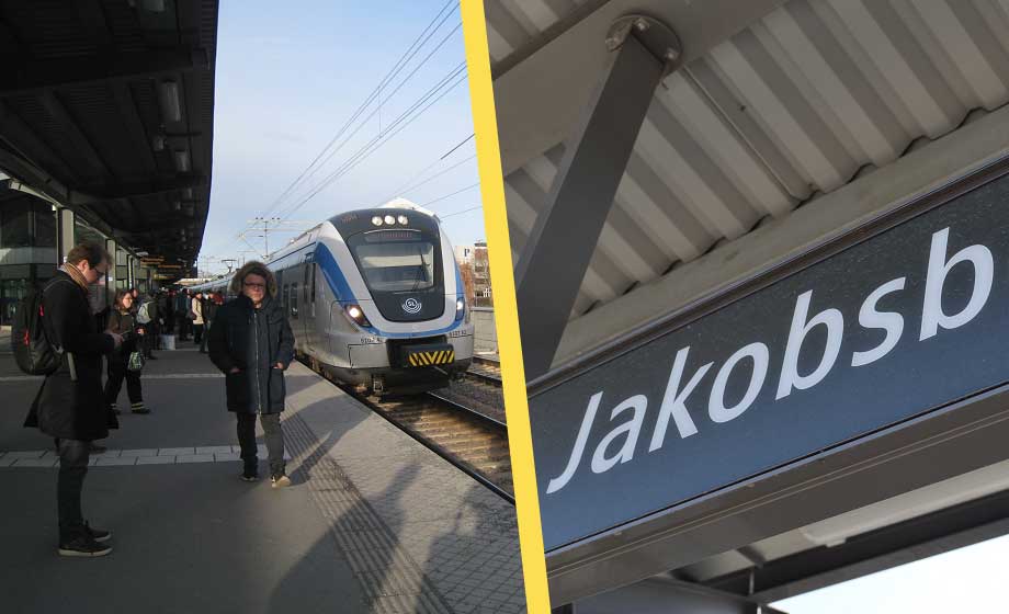 Man försökte knuffa ned flicka på spåret