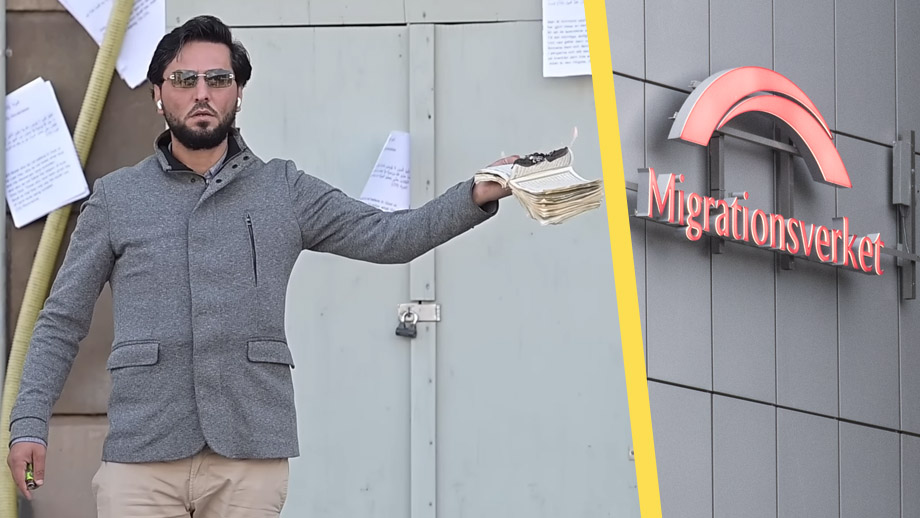 ”Migrationsverket har förstört Sverige” – vill elda koranen utanför myndighet
