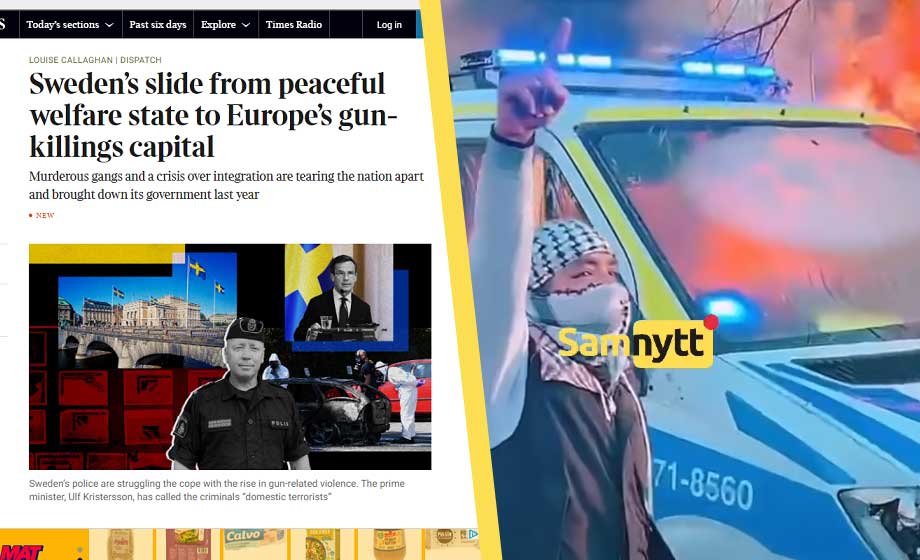 Sverigebilden: ”Från fredlig välfärdsstat till Europas vapenmordshuvudstad”