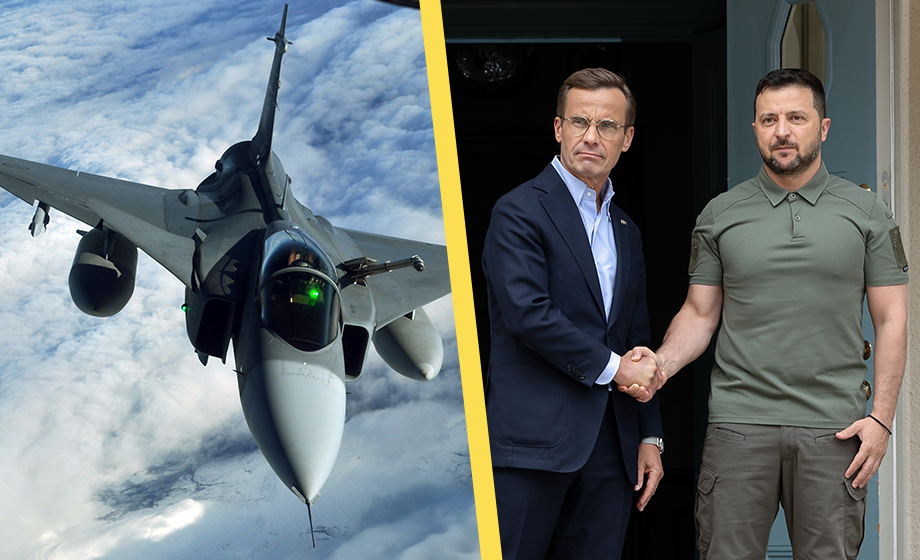 Regeringen vill skänka JAS Gripen till Ukraina