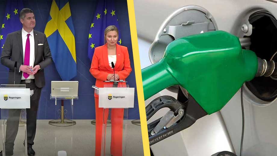 SD och regeringen sänker skatten på drivmedel