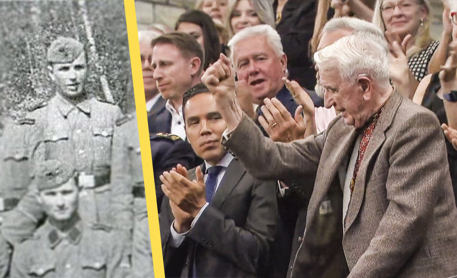 VIDEO: Här hyllas ukrainsk naziveteran i Kanadas parlament