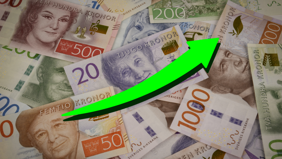 Svenska kronan stärks