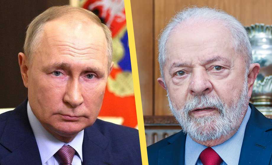 Brasiliens president lovar fri lejd för Putin