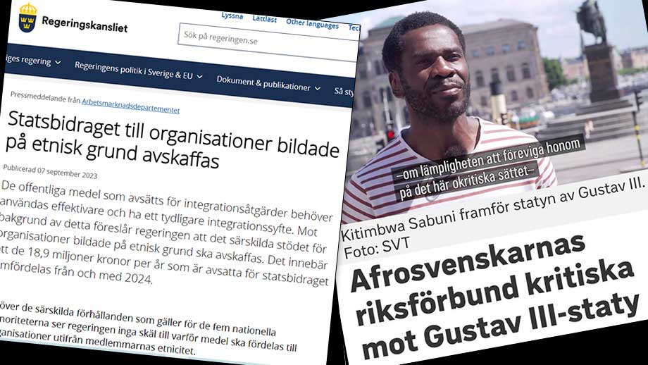Statsbidrag till rasidentitära organisationer avskaffas