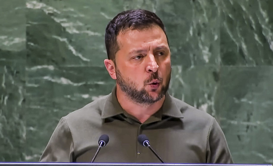 Zelenskyj: Ryssland använder klimatkrisen som vapen