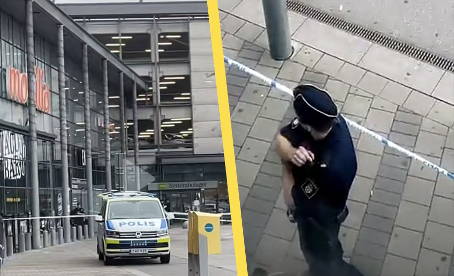 Man skjuten i halsen vid köpcenter i Malmö