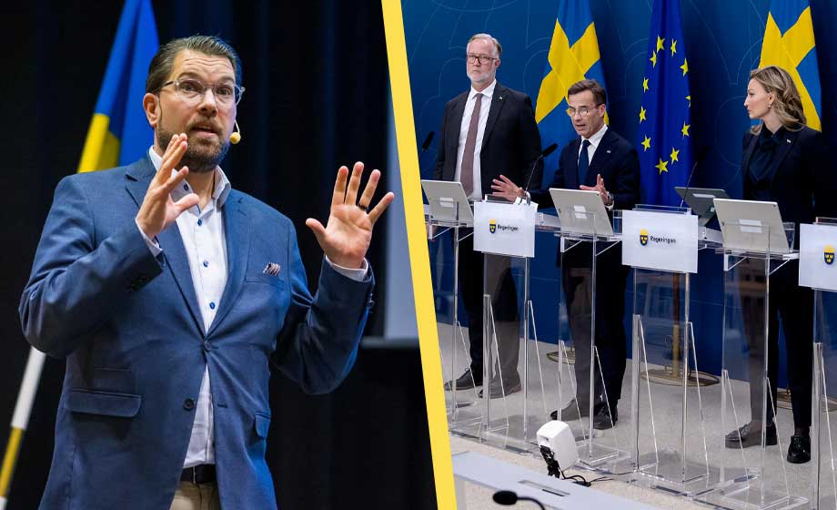 Kraftigt ökat stöd för SD – större än regeringspartierna tillsammans