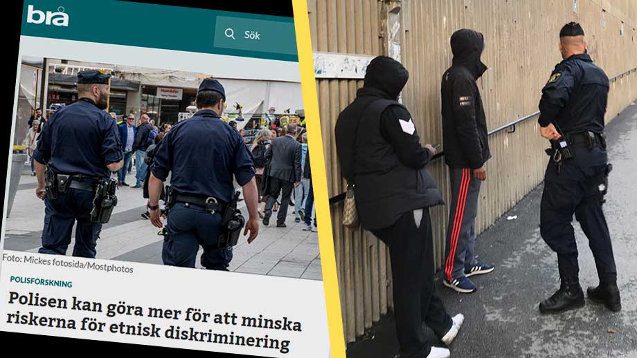 Brå: Etnisk diskriminering när polisen kontrollerar brottslingar