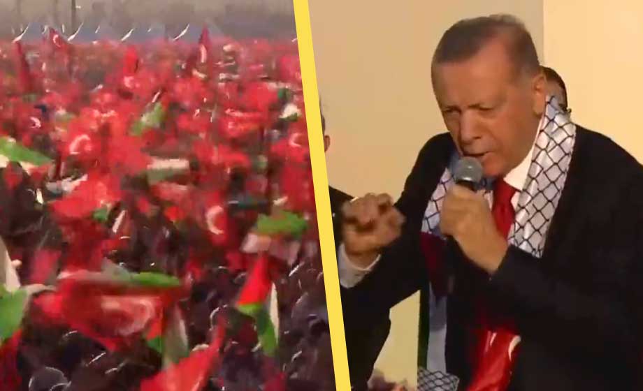 Erdogan: Väst bakom Israels ’massaker’ i palestinska områdena