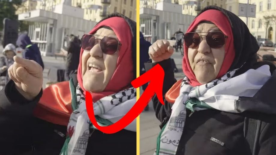 Slöjkvinnan attackerar journalist: ”Jag skulle slå dig ihjäl wallah”