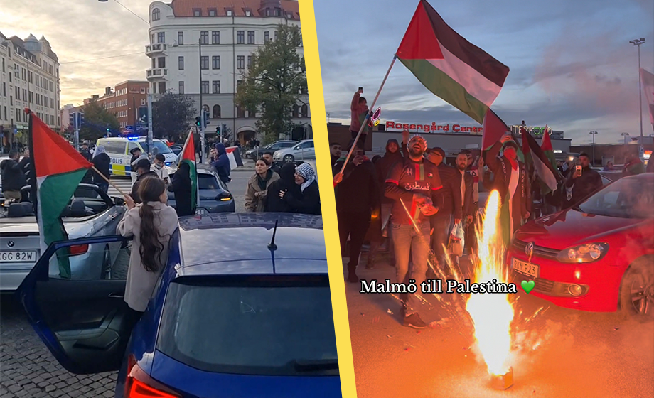 VIDEO: Palestinier tar över gatorna i Malmö
