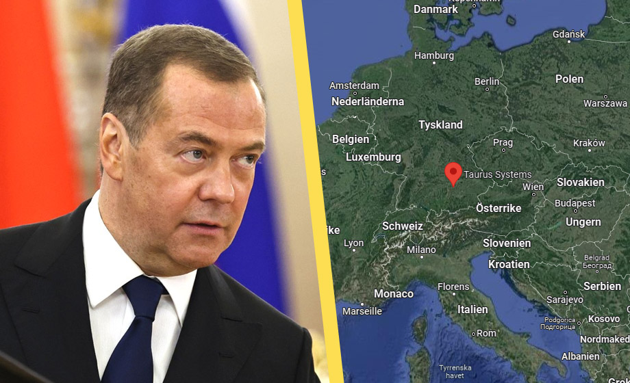 Medvedev: Tysk-svenska vapenfabriker legitima måltavlor