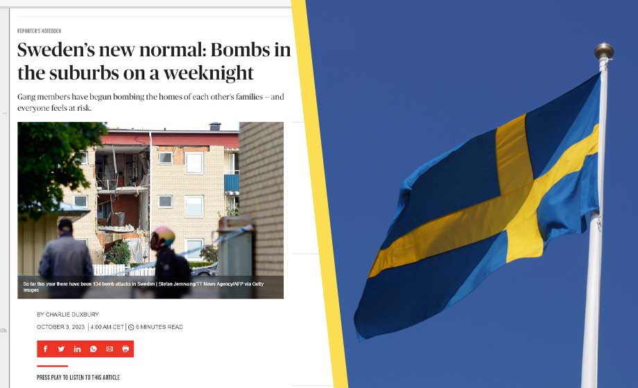 Sverigebilden: Bombdåd det nya normala