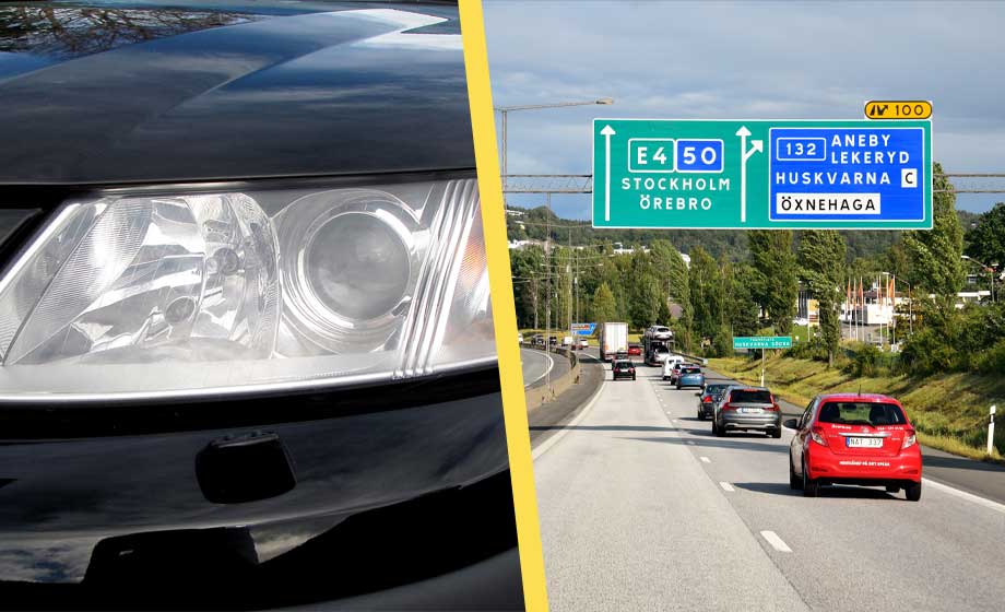 Larmet: Svenska folket kör med bakljusen släckta