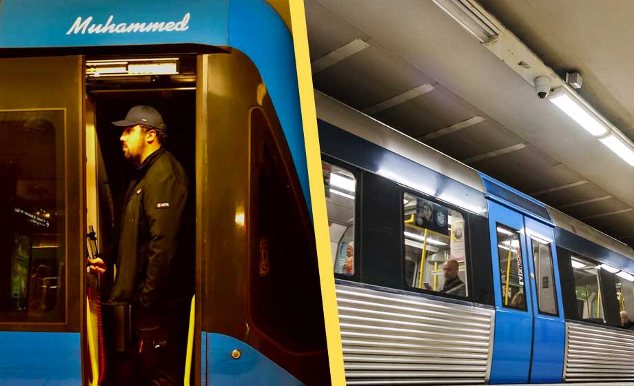 Här är tunnelbanevagnen ”Muhammed”