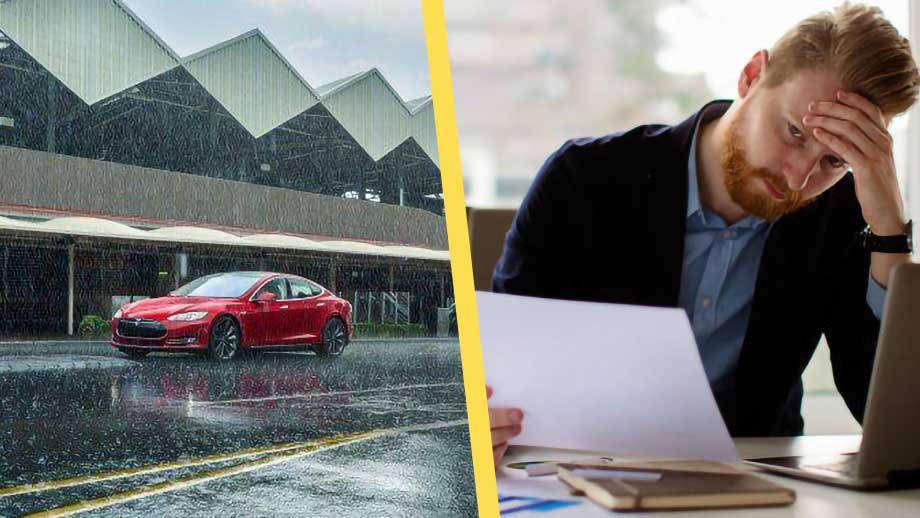 Körde Teslan i regn – får själva betala nytt batteri för nära kvarts miljon