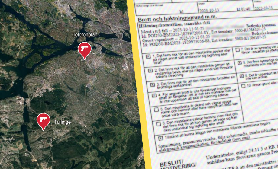 16-åring från Somalia häktad för tre mord i Stockholm
