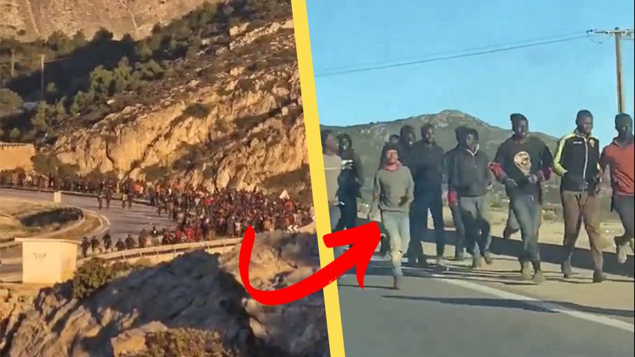 VIDEO: Migranter invaderar EU