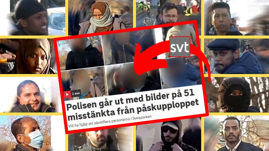 SVT ”hjälper” polisen efter korankravaller – med CENSURERADE bilder