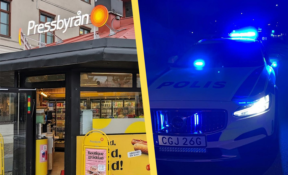 Man skjuten inne på Pressbyrån i Göteborg