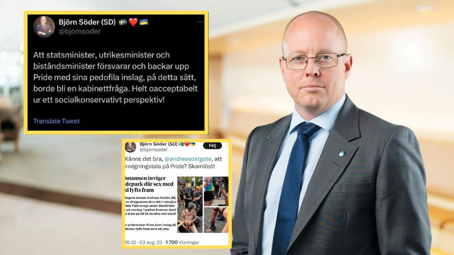 SD petar Björn Söder efter Pride-kritik