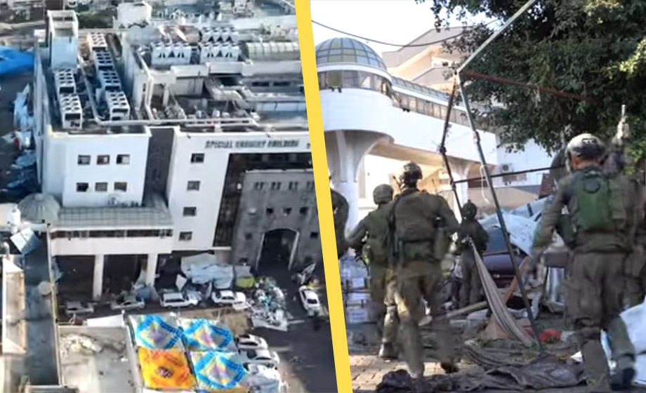 Israel hävdar: Vi letar igenom Gazas största sjukhus efter Hamas-terrorister