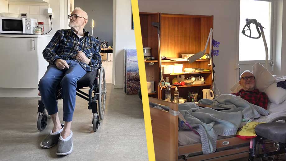 Rullstolsburne Bo, 83, har inte råd med mat eller färdtjänst