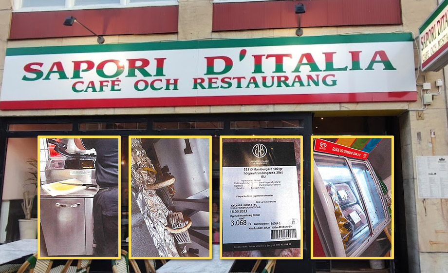 Smuts, mögel och gammalt kött på ”italiensk” restaurang